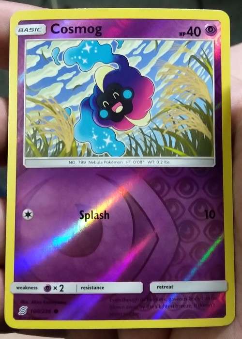 Trading Cards POKEMON CARDS Cosmog 100/236 Reverse Holo Sun and